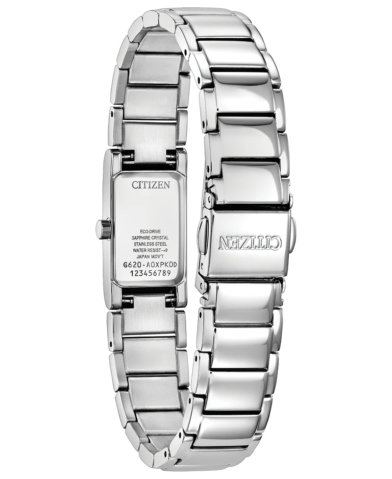 Citizen Women's Axiom Silver-Tone Stainless Steel Bracelet Watch 14.3mm