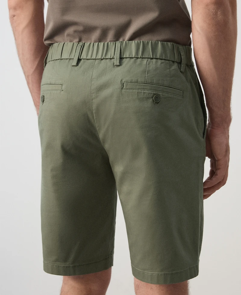 Mango Men's Slim-Fit Chino Cotton 10.12" Bermuda Shorts