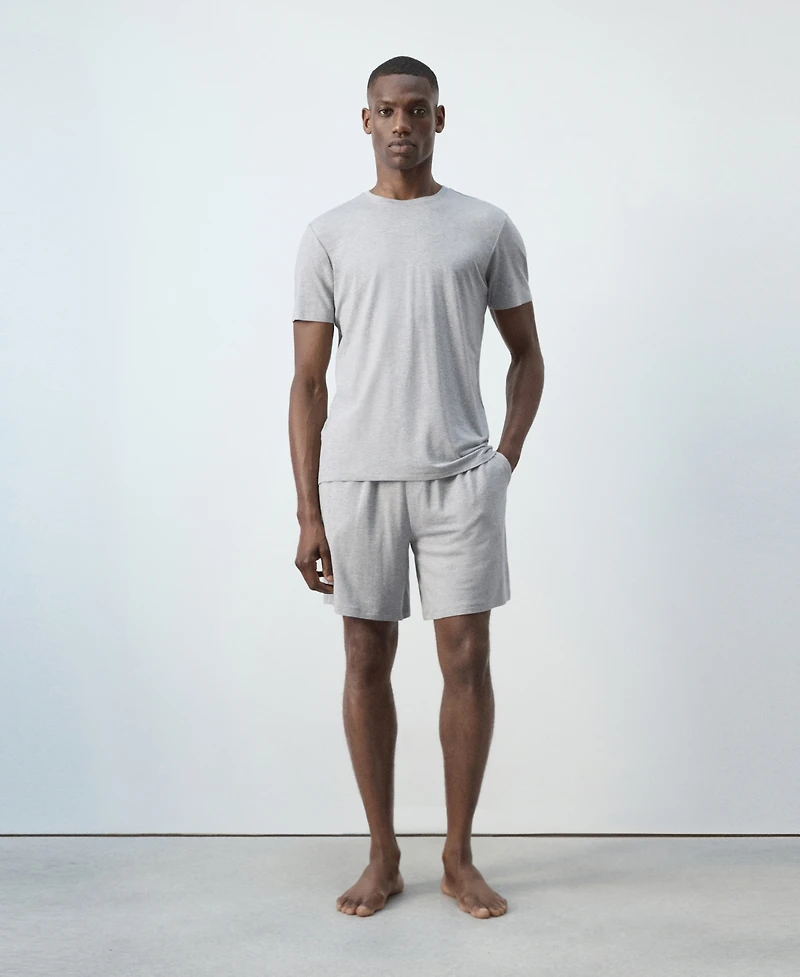 Mango Men's Elastic Waistband Pajama