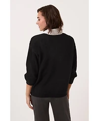 Celtic & Co. Women's Ribbed V-Neck Jumper