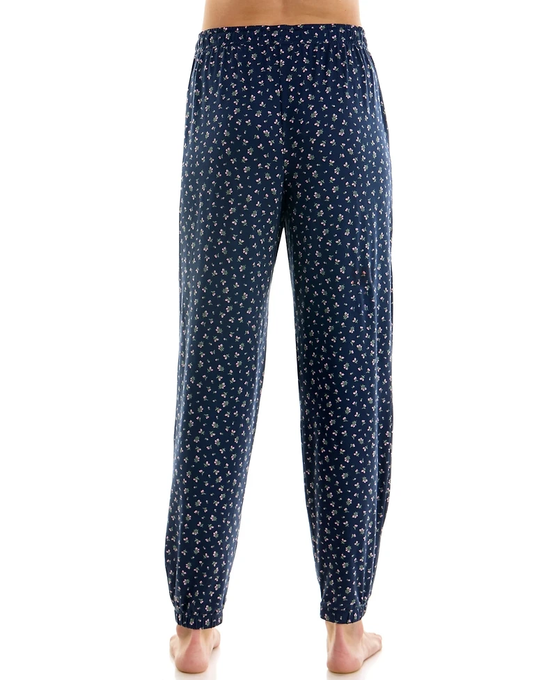 Roudelain Women's Drawstring Mid-Rise Sleep Jogger Pants