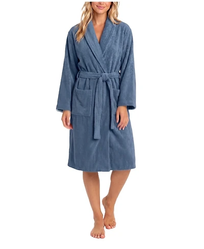 Sincerely Jules Women's Honey Knit Shawl Tie Front Robe