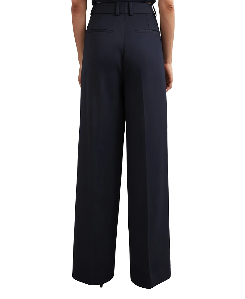Reiss Women's Gabi High-Waisted Wide-Leg Suit Pants