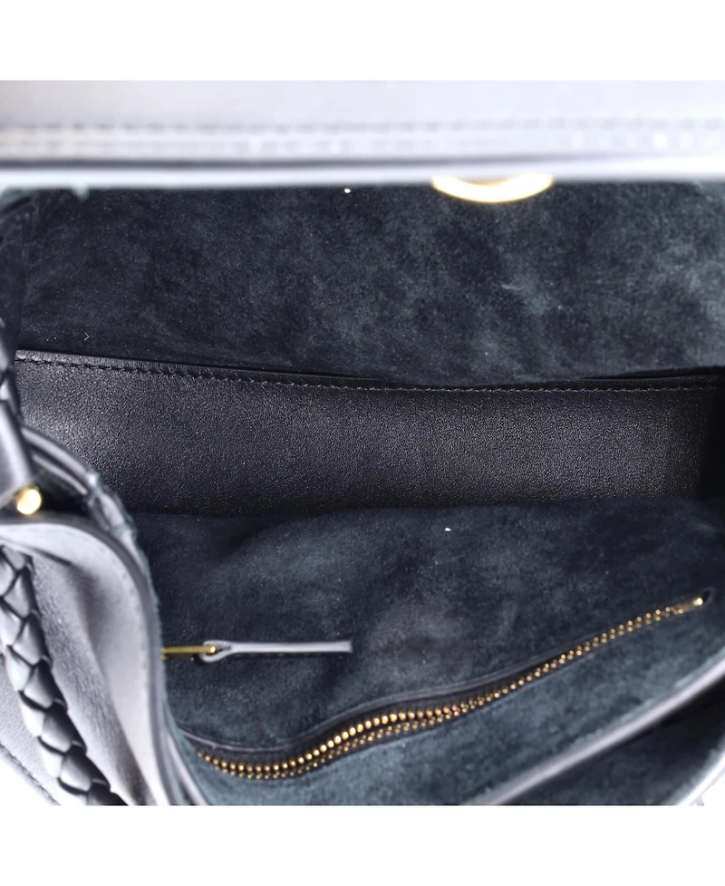Pre-Owned Bottega Veneta Small Ciao Ciao Top Handle Bag Leather with Intrecciato Detail