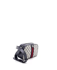Pre-Owned Gucci Small Ophidia Camera Shoulder Bag Gg Coated Canvas with Leather