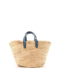 Pre-Owned Celine Teen Triomphe Basket Shoulder Bag Raffia with Leather