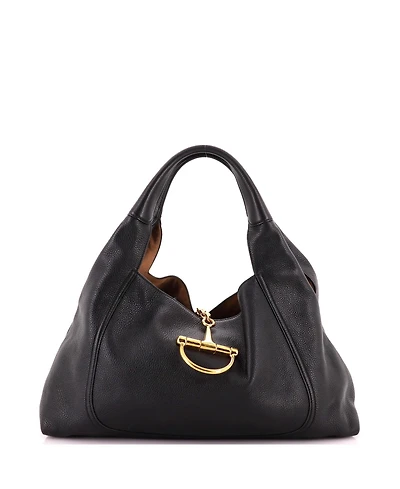 Pre-Owned Gucci Maxi Softbit Hobo Leather