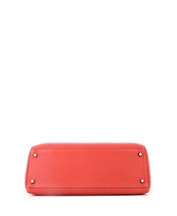Pre-Owned Hermes Kelly 35 Handbag Orange Togo with Palladium Hardware