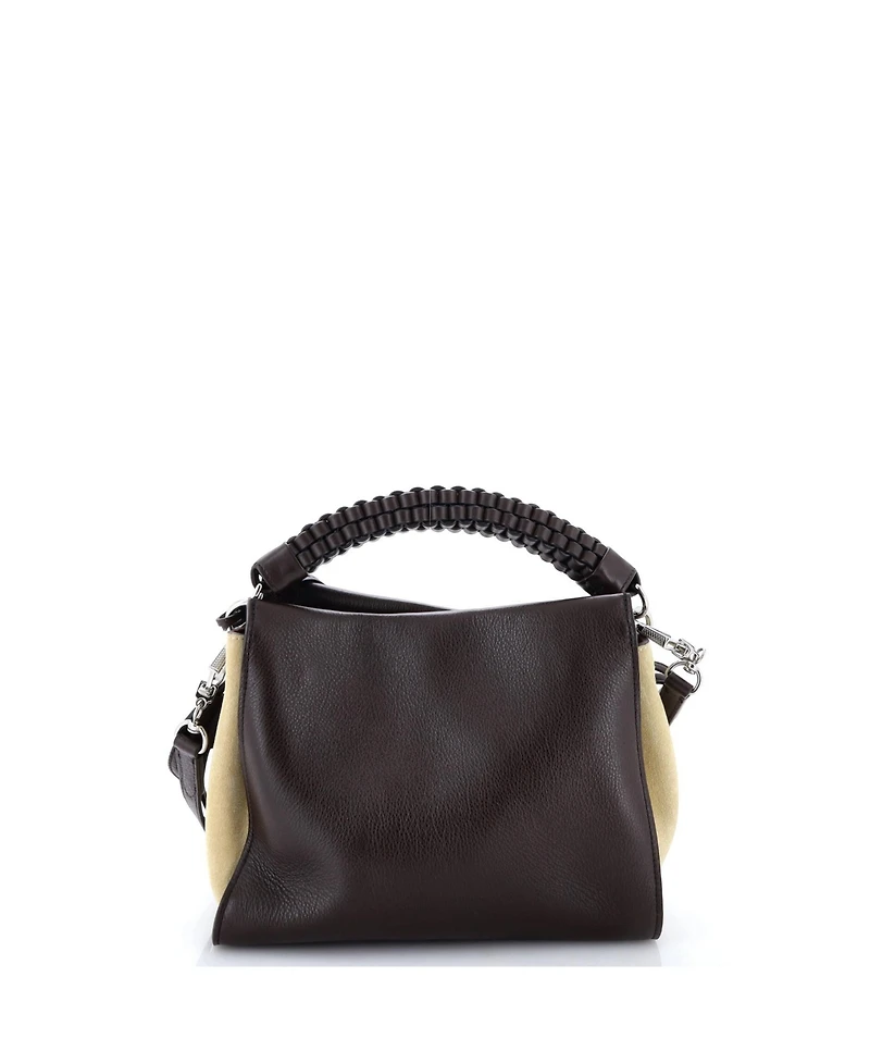 Pre-Owned Mulberry Small Iris Shoulder Bag Leather with Braided Detail