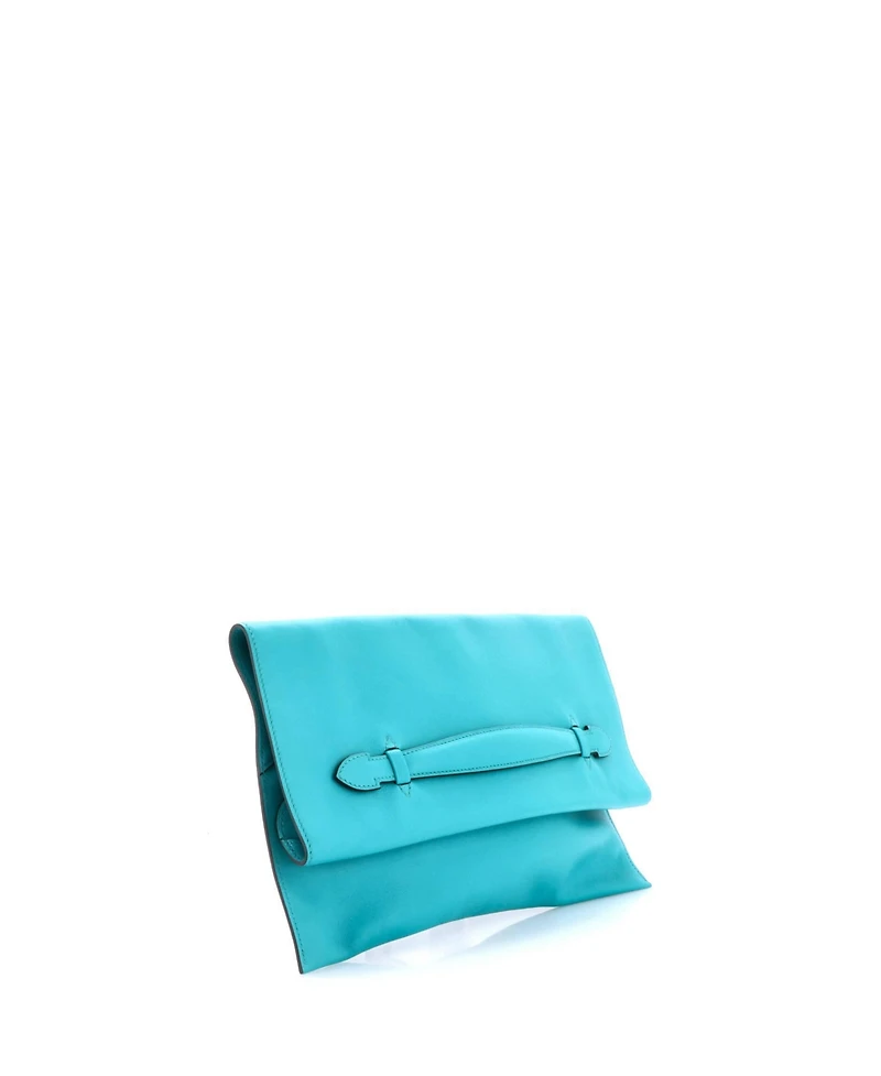 Pre-Owned Hermes Pliplat Clutch Evercolor