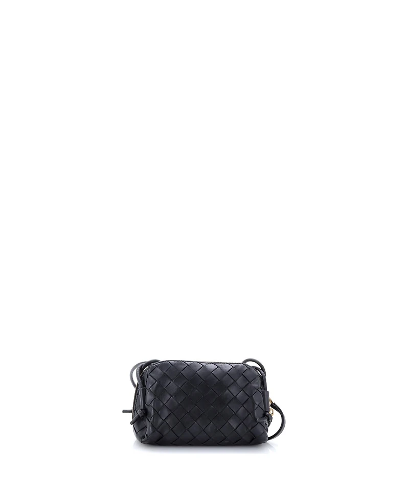 Pre-Owned Bottega Veneta Mini Concert Crossbody Pouch Intrecciato Nappa