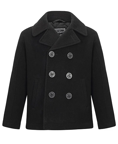 S Rothschild & Co Boys' 8-20 Classic Double Breasted Button Front Coat