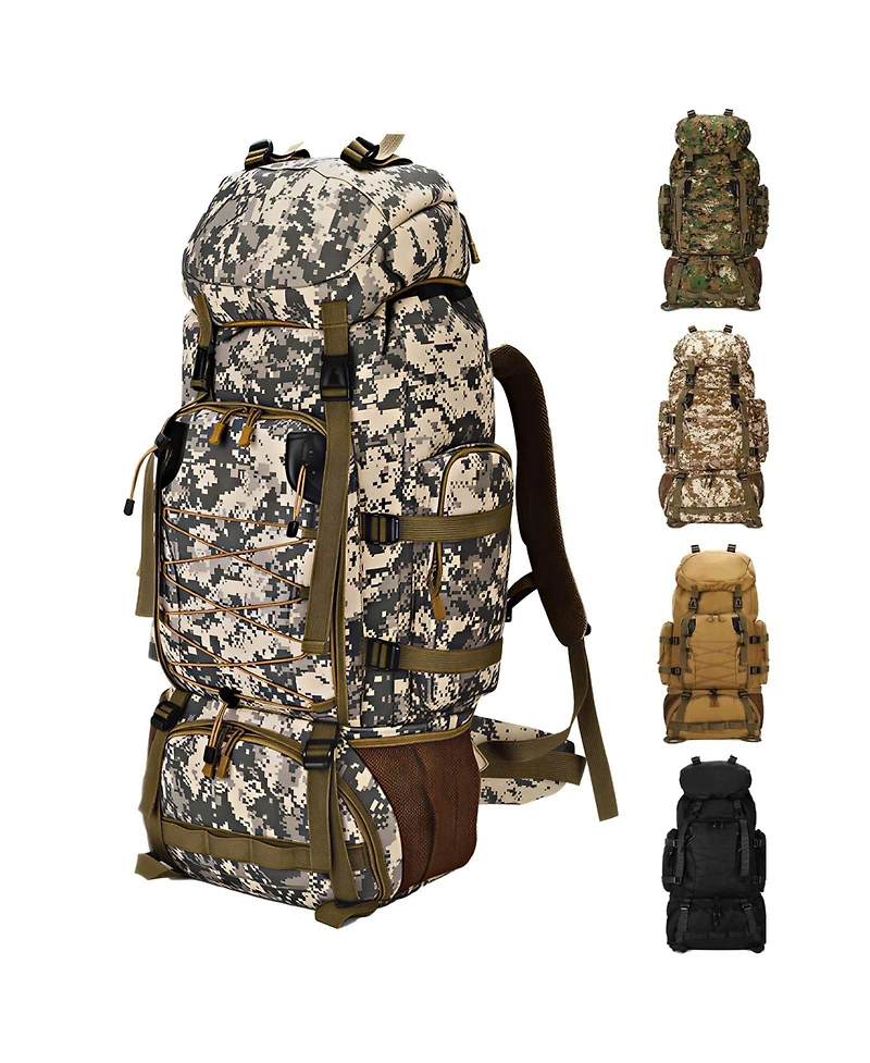 Piscifun Waterproof Lightweight Molle Tactical Backpack Large Capacity Outdoor Hiking Camping Rucksack