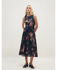 Hobbs Women's Carly Floral A-Line Sleeveless Dress