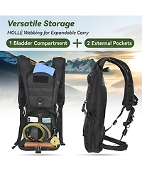 Piscifun Molle Hydration Pack With 3L Tpu Water Bladder For Outdoor Cycling Hiking Running