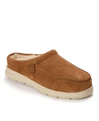 Dearfoams Men's Fireside by Lithgow Genuine Shearling Clog