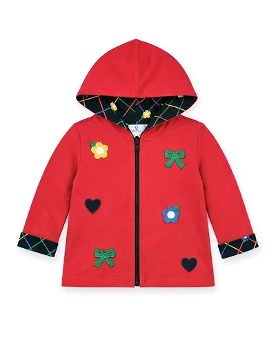 Florence Eiseman Baby Girl (12M-24M) Reversible Jacket With Hearts, Flowers, Bows