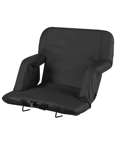 Hongge 6 Angle Reclining Bleacher Stadium Seat with Padded Armrests