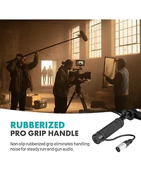 Movo BYPB25+BYPVM1000 9.8-Foot Shock-Mount Boom Pole and Blimp Windscreen Kit for Shotgun Microphones