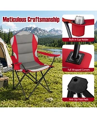 Hongge Padded Folding Camping Chair Set for Outdoor Gatherings