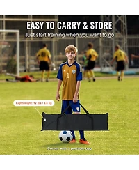 Hongge Portable 2-in-1 Soccer Rebounder Net with Carrying Bag