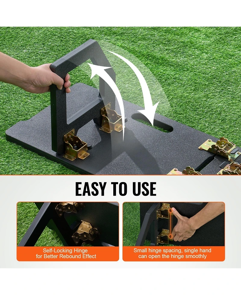 Hongge 45 x 13 in Hdpe Soccer Rebounder Board with Laser Target