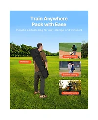Hongge 6 x 6 ft Football Throwing Net with 5 Target Pockets