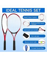 Aofar 4 Pack Tennis Rackets 21 Inch Lightweight Beginner Set