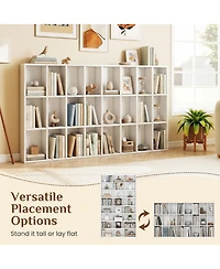 Sugift 70 Inch Tall 24 Cube Storage Organizer Bookshelf with Adjustable Shelves