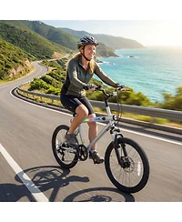 Hongge 20-Inch Commuter Bicycle Featuring Dual Disc Brakes