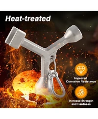 Xdovet Meter Curb Box Key Wrench Pentagon Nut Water Valve Shut Off Tool