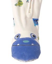 Carters Baby Boys' Monster 2-Way Zip Dream Plush Snug-Fit Footed Pajama