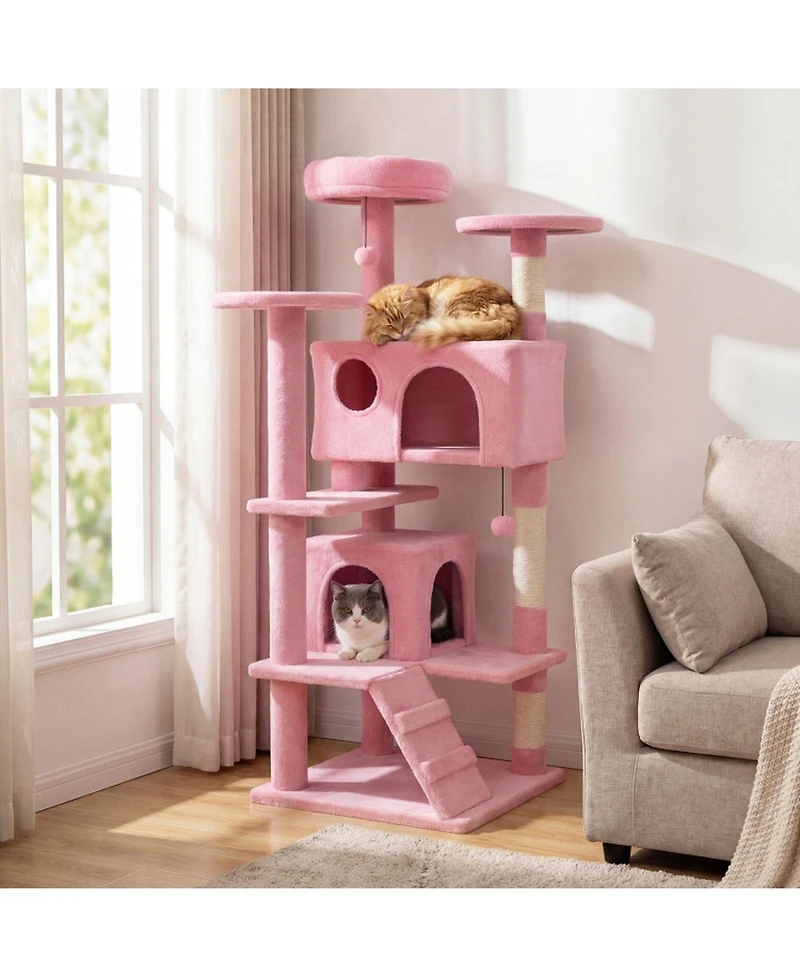 Sugift 52 in Tall Cat Tree Tower for Indoor Cats