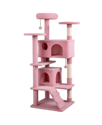Sugift 52 in Tall Cat Tree Tower for Indoor Cats