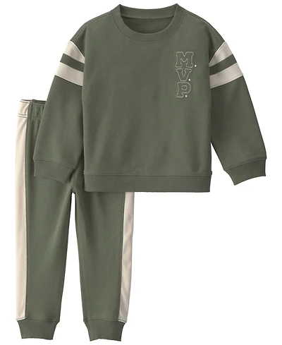Carter's Baby Boys' Mvp French Terry Sweatshirt and Jogger Pants, 2-Piece Set