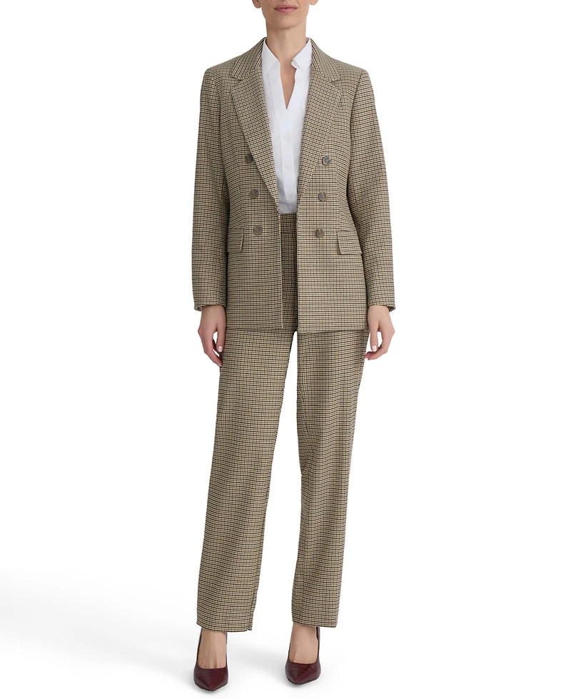 Jones New York Women's Mini-Houndstooth Faux Double-Breasted Jacket