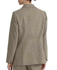 Jones New York Women's Mini-Houndstooth Faux Double-Breasted Jacket
