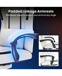 Sugift Ergonomic Video Game Chair with Headrest and Footrest for Home Office