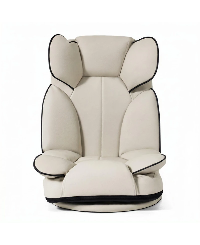 Sugift 360 Degree Swivel Floor Gaming Chair with 6-Position Adjustable Backrest and Sponge Filling