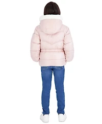 Michael Kors Toddler Girls' 2T-5T Peplum Heavy Weight Puffer Jacket