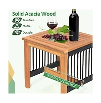 Boyel Living 3 Pieces Acacia Wood Rocking Bistro Set