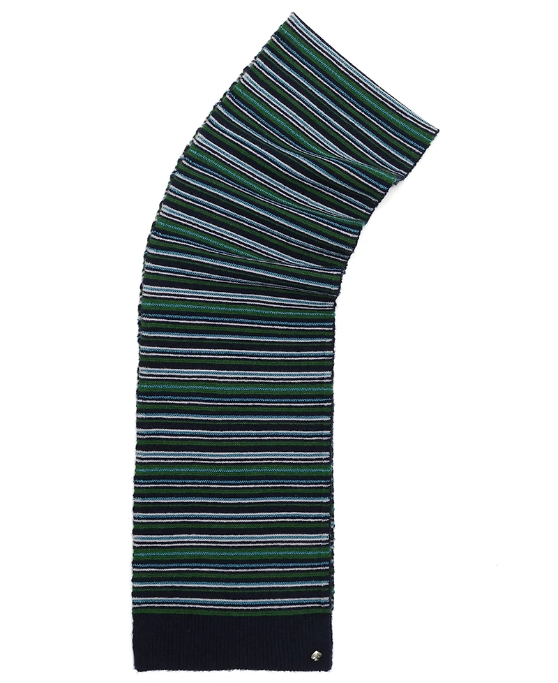 kate spade new york Women's Garter Stitch Stripe Knit Scarf