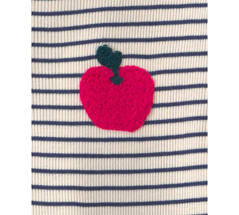 Carter's Toddler Girls' 2T-5T Striped Fleece Long-Sleeve Top and Pants, 2-Piece Set