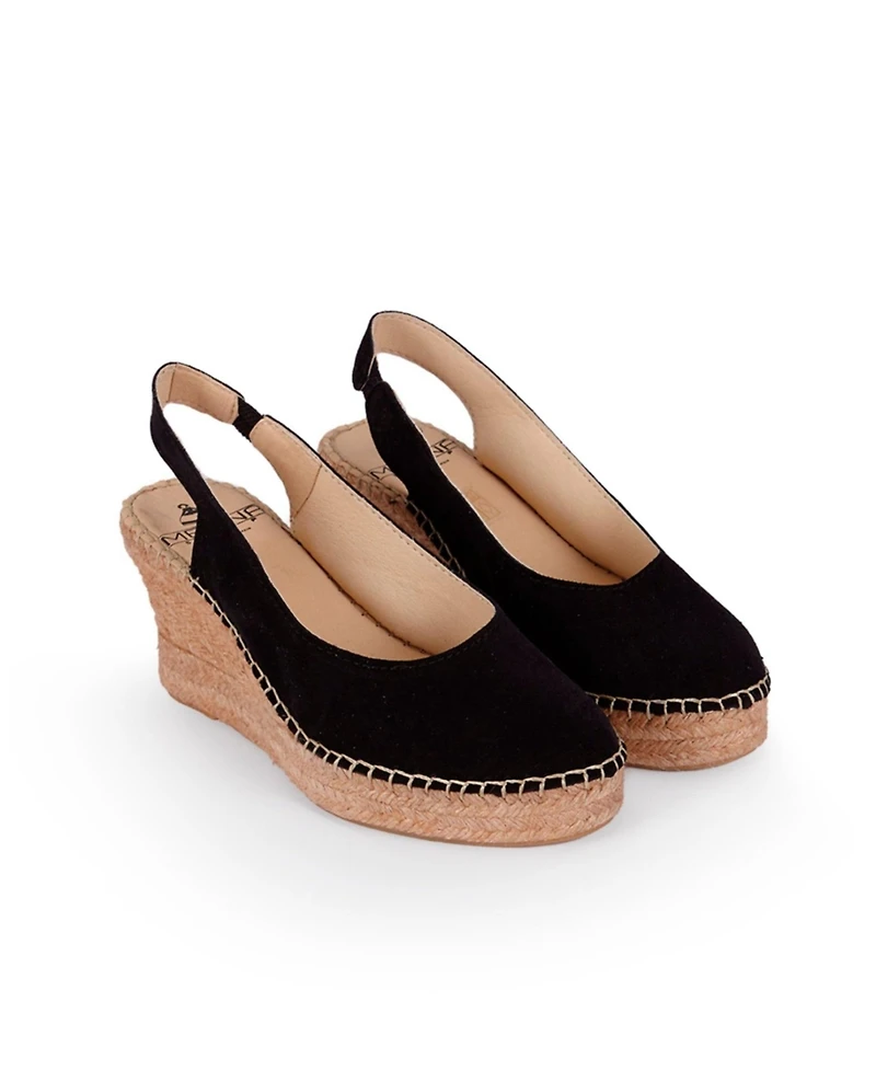 Menina Step Women's Senorita Suede Wedge Espadrille