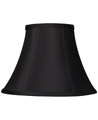Springcrest Set of 2 Bell Lamp Shades Small 6" Top x 12" Bottom x 8.5" High x 9" Slant Spider Replacement Harp and Finial