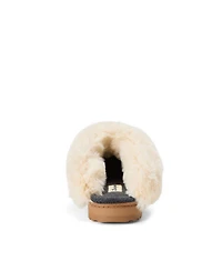 Dearfoams Women's Nicki Knit Scuff Cable Slippers