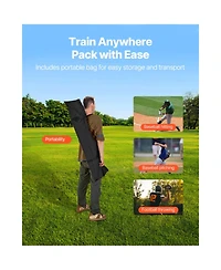 Hongge 8 x 8 feet Football Throwing Target Practice Net with Carry Case