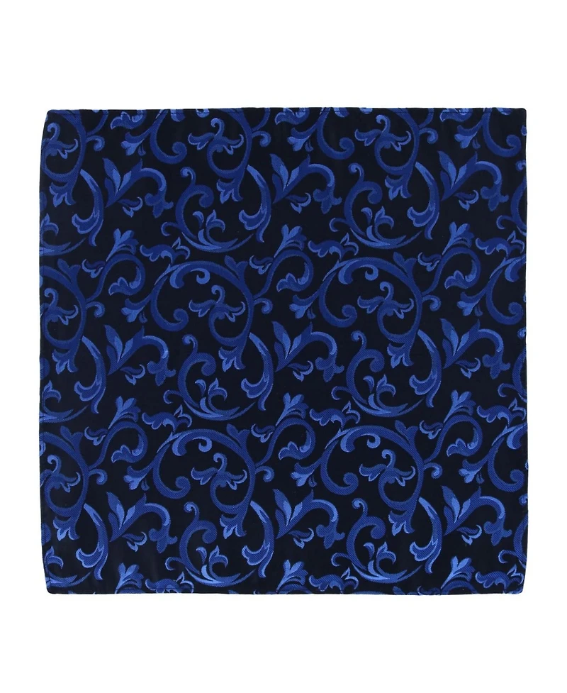 Trafalgar Men's Christian the Romantic Brocade Silk Necktie and Pocket Square Bundle