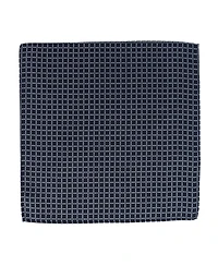 Trafalgar Men's Rowan Geometric Pattern Silk Necktie and Pocket Square Bundle