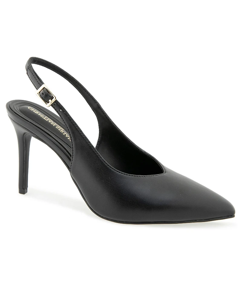 Christian Siriano Women's Barlix High Vamp Sling Back Pump